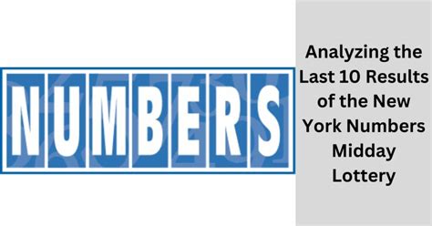 Numbers Midday .